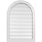 Ekena Millwork Round Top Surface Mount PVC Gable Vent: Functional, w/ 2"W x 2"P Brickmould Sill Frame, 22"W x 32"H GVPRT22X3203SF - alternate 1